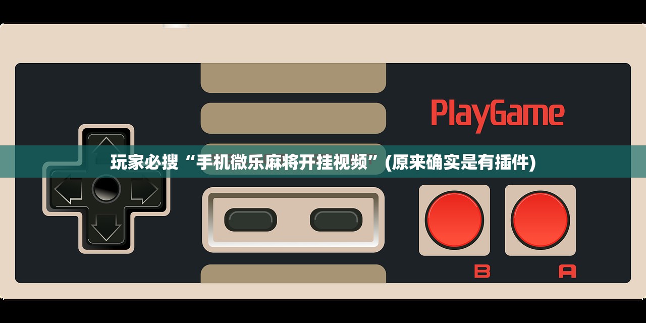 玩家必搜“手机微乐麻将开挂视频”(原来确实是有插件)