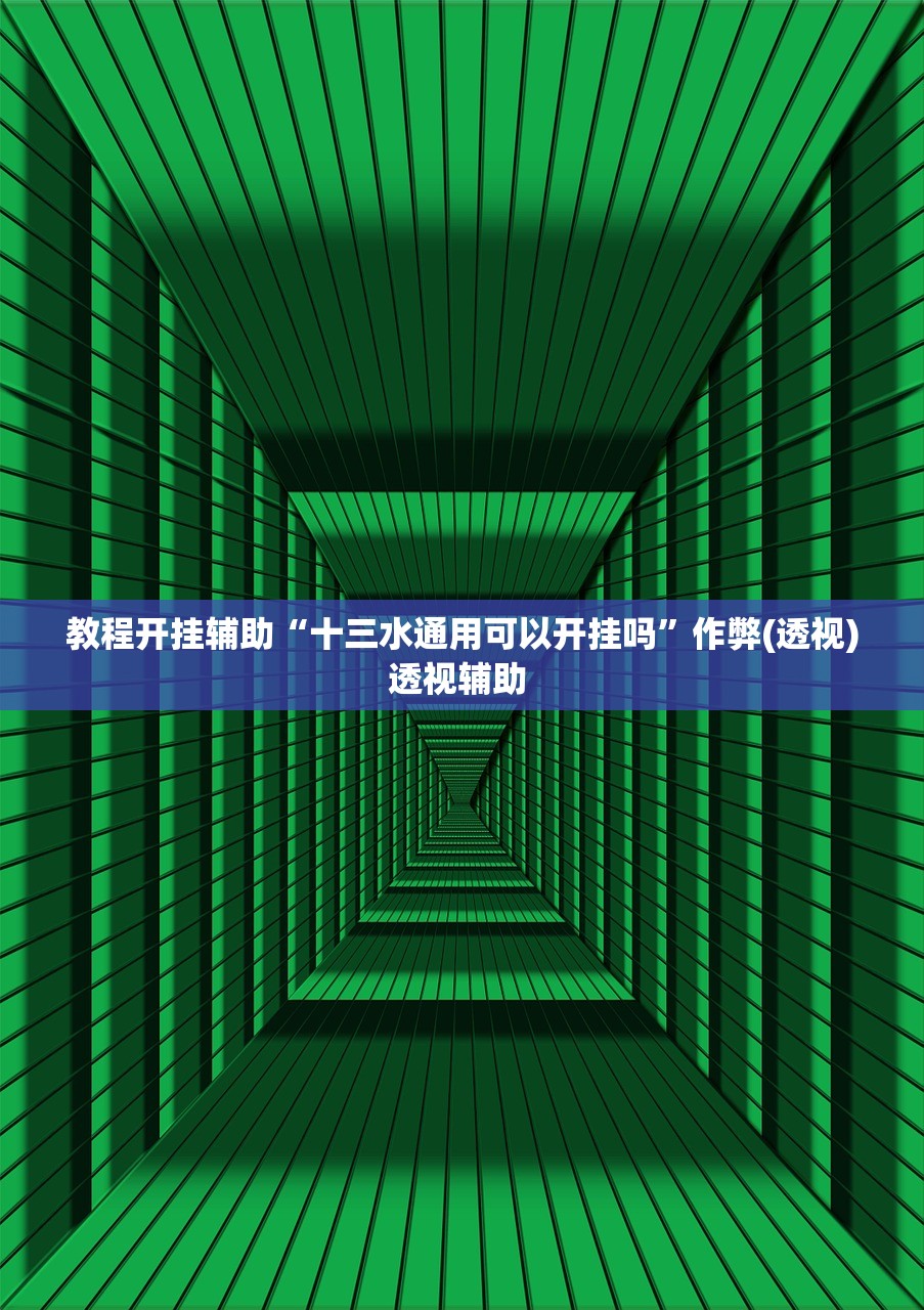 教程开挂辅助“十三水通用可以开挂吗”作弊(透视)透视辅助 