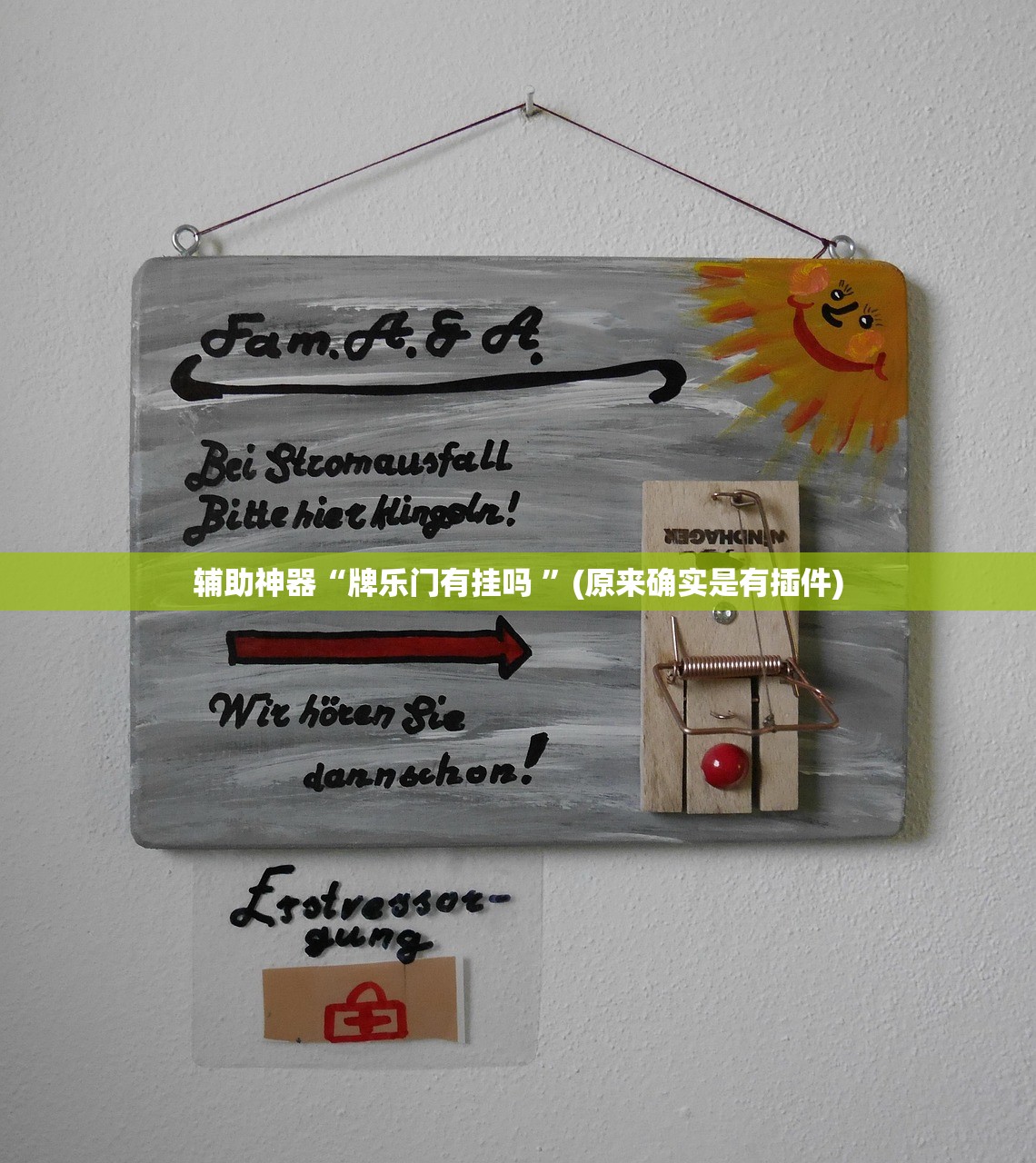 辅助神器“牌乐门有挂吗 ”(原来确实是有插件)