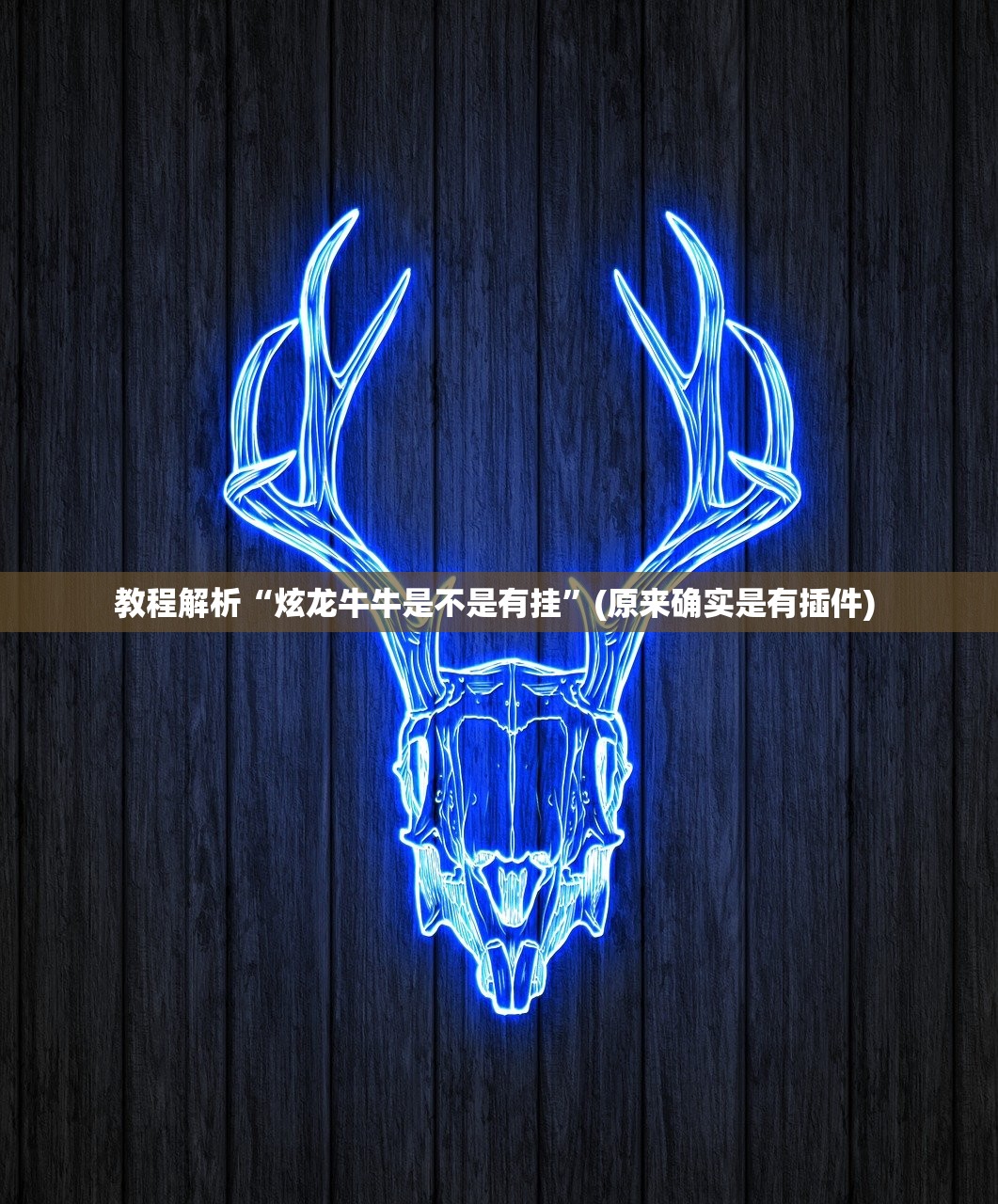 教程解析“炫龙牛牛是不是有挂”(原来确实是有插件) 