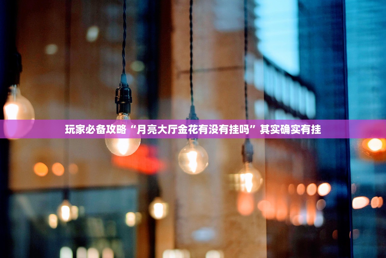 玩家必备攻略“月亮大厅金花有没有挂吗”其实确实有挂