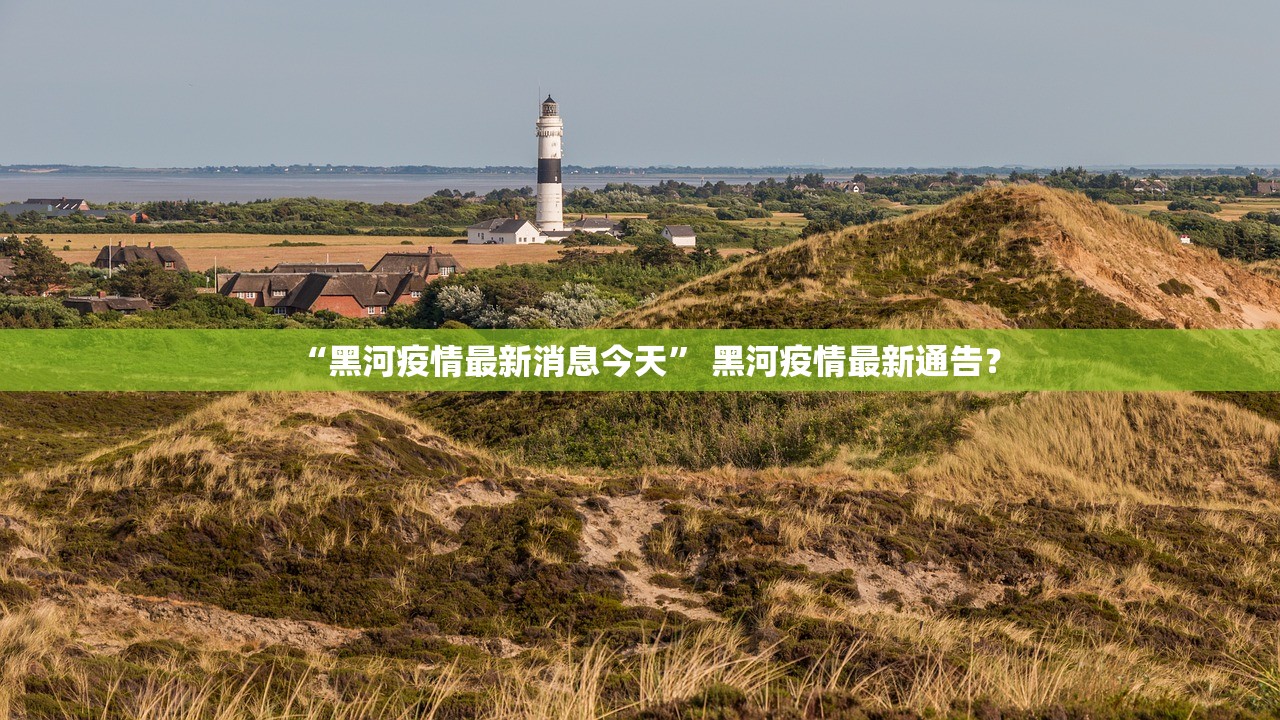 “黑河疫情最新消息今天	” 黑河疫情最新通告？
