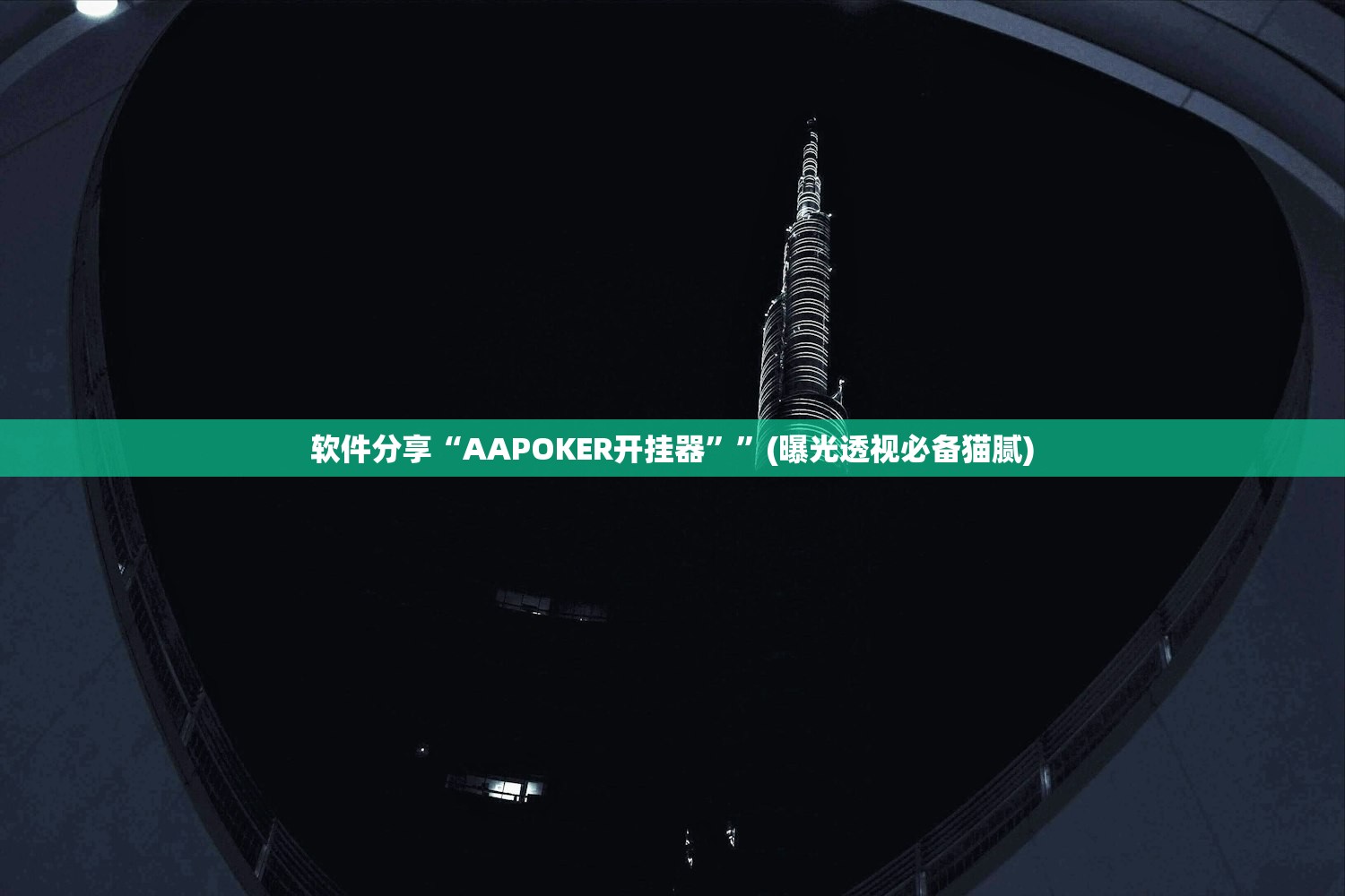 软件分享“AAPOKER开挂器”	”(曝光透视必备猫腻)