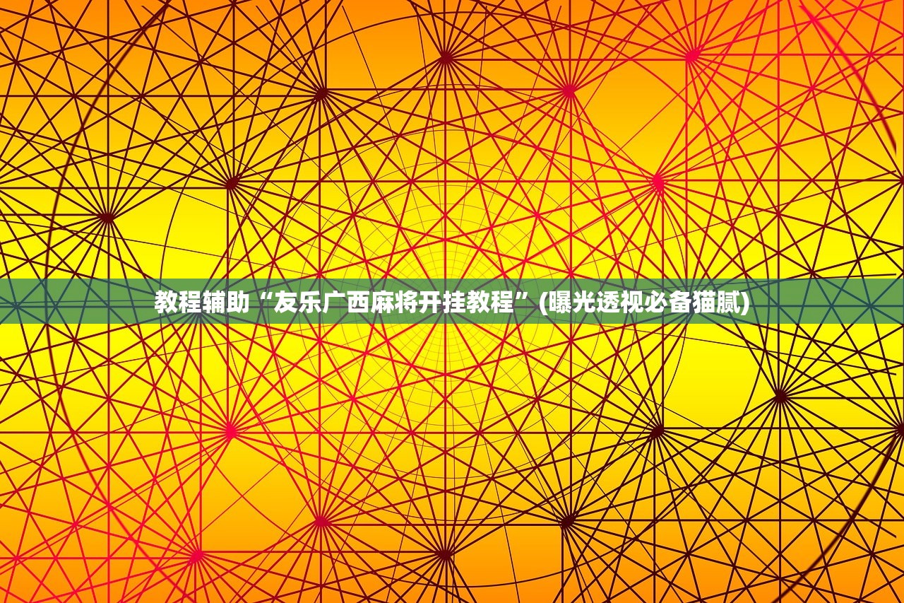 教程辅助“友乐广西麻将开挂教程”(曝光透视必备猫腻)