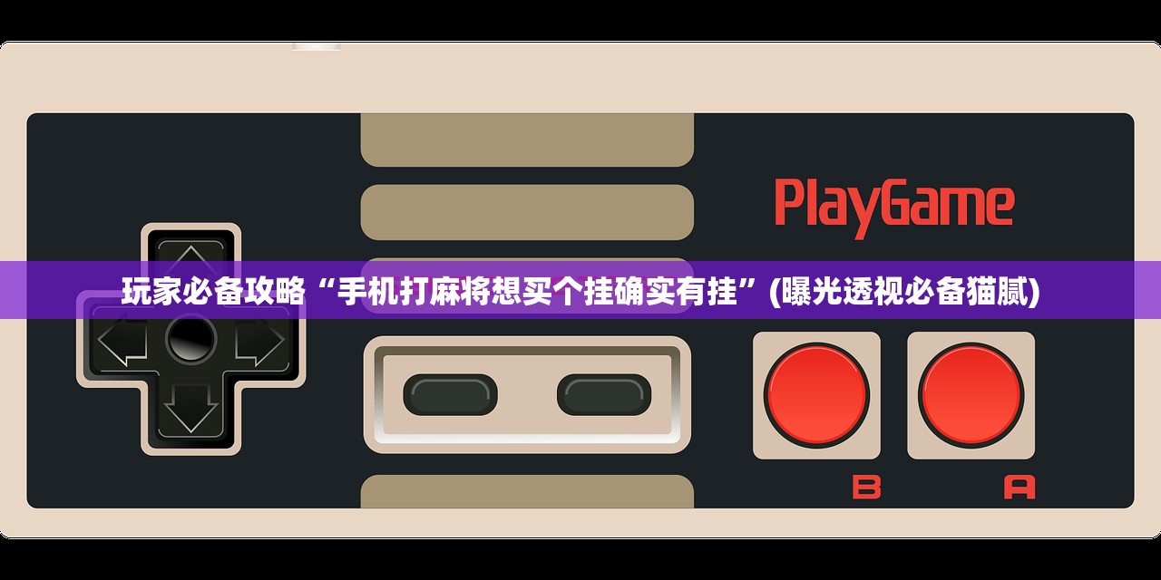 玩家必备攻略“手机打麻将想买个挂确实有挂”(曝光透视必备猫腻)