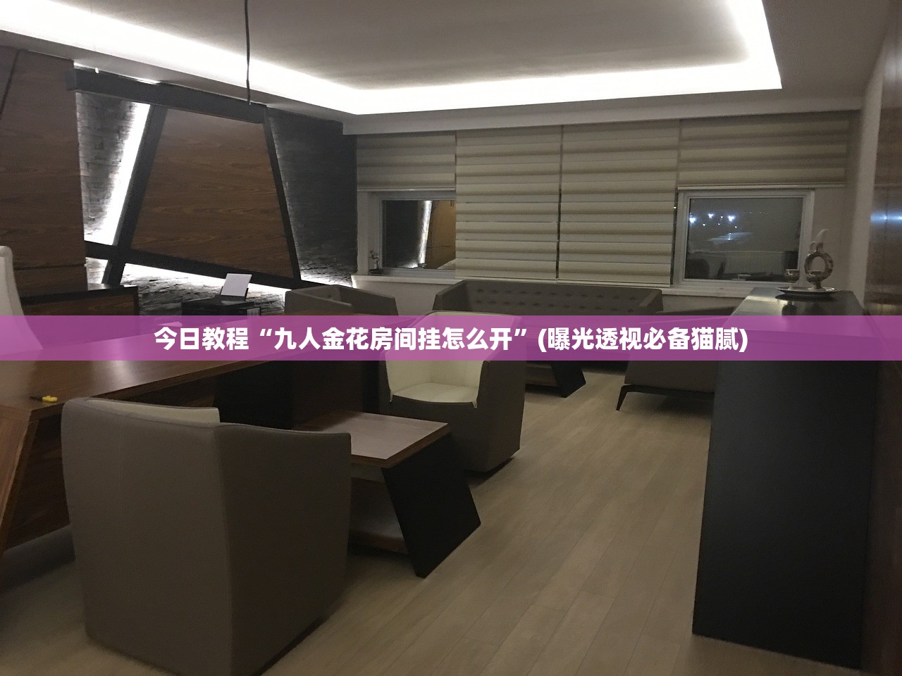 今日教程“九人金花房间挂怎么开”(曝光透视必备猫腻)