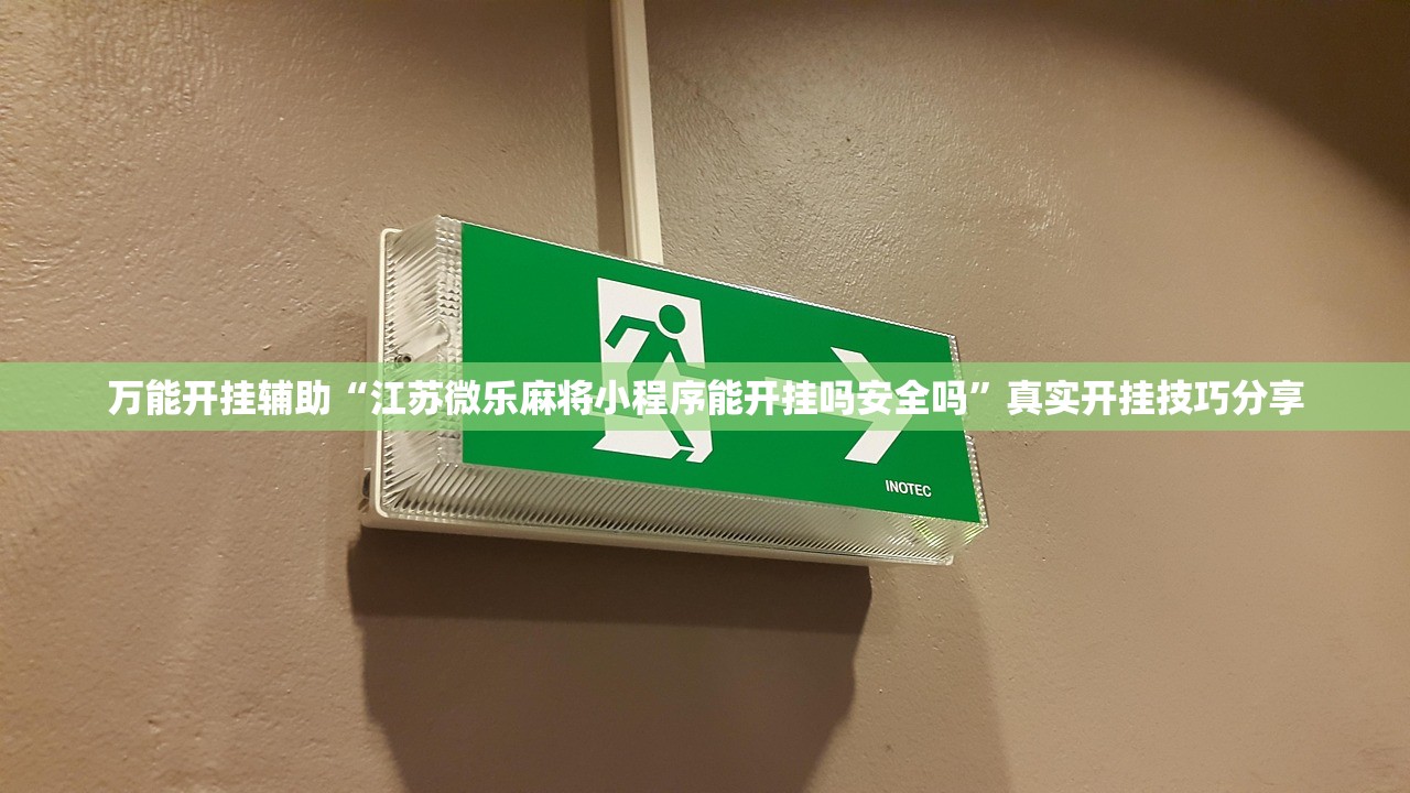 万能开挂辅助“江苏微乐麻将小程序能开挂吗安全吗”真实开挂技巧分享