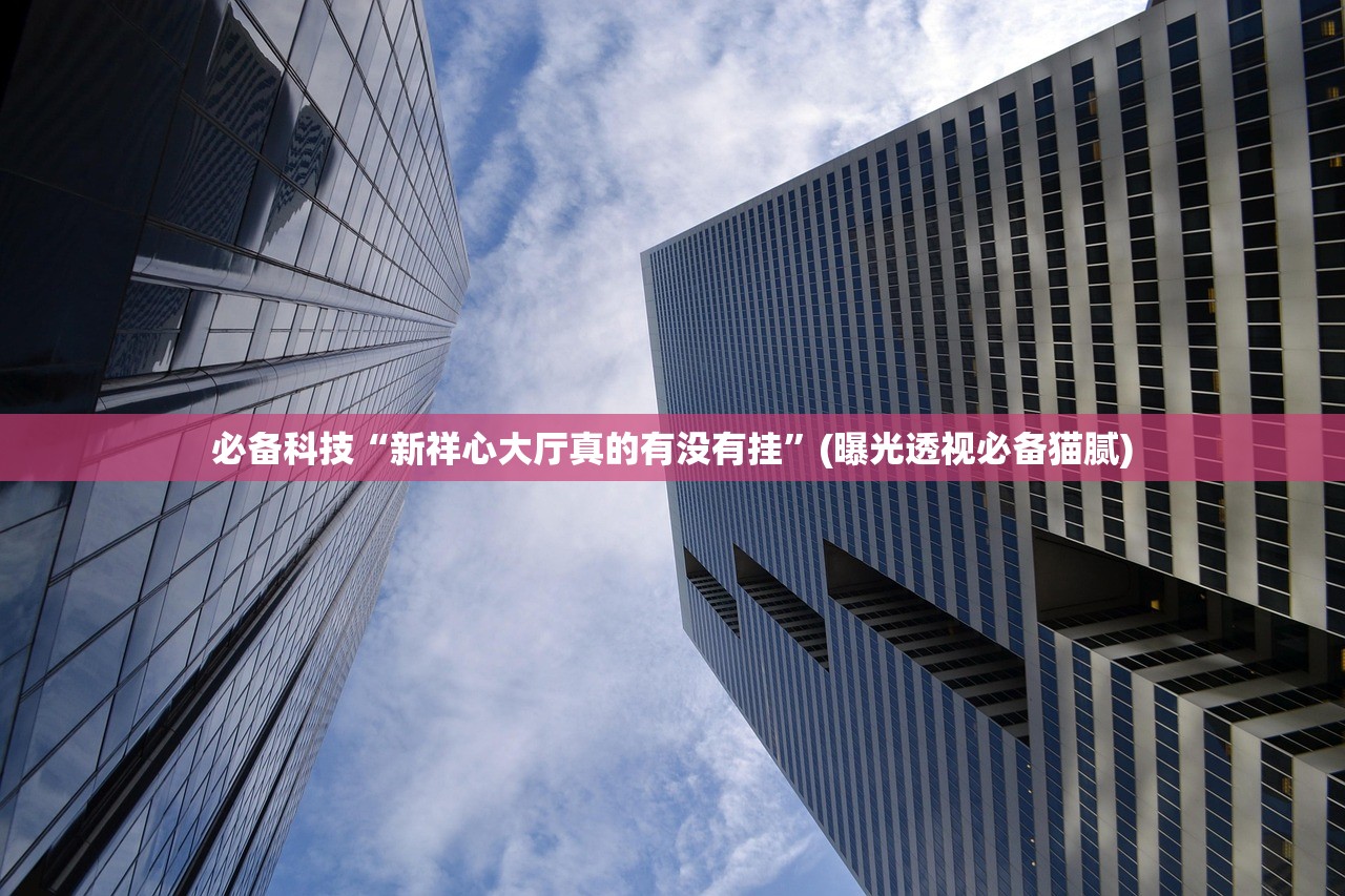 必备科技“新祥心大厅真的有没有挂	”(曝光透视必备猫腻)