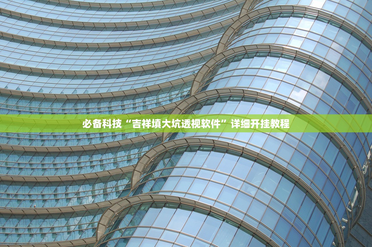必备科技“吉祥填大坑透视软件”详细开挂教程