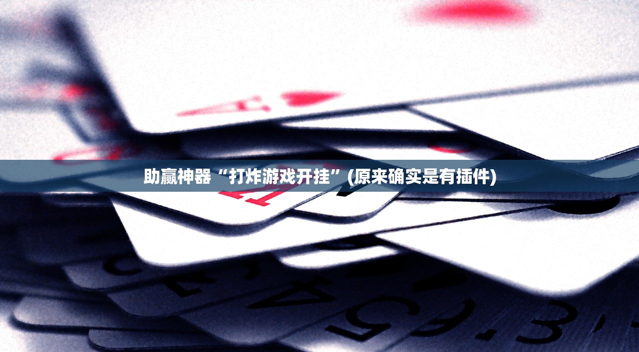 助赢神器“打炸游戏开挂	”(原来确实是有插件)