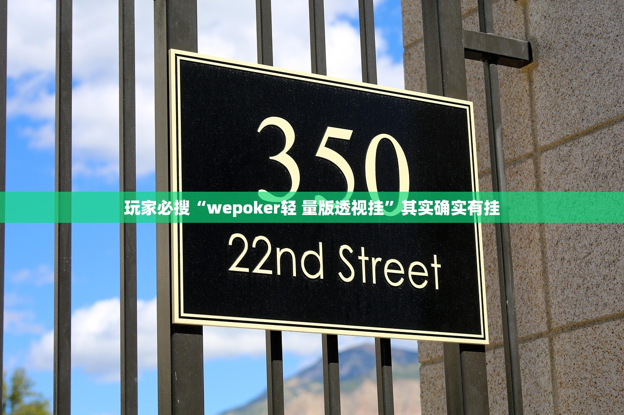 玩家必搜“wepoker轻 量版透视挂”其实确实有挂