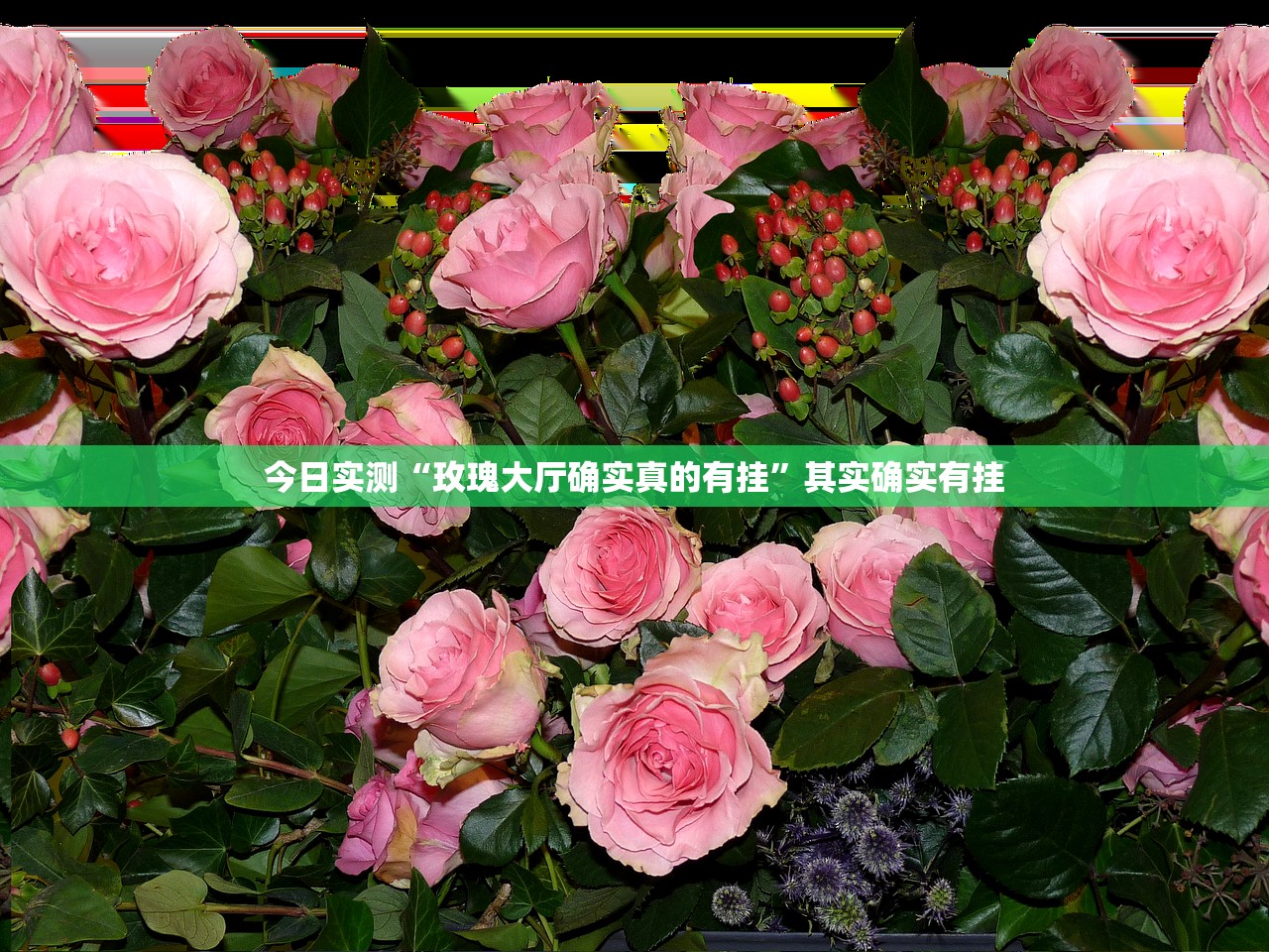 今日实测“玫瑰大厅确实真的有挂”其实确实有挂