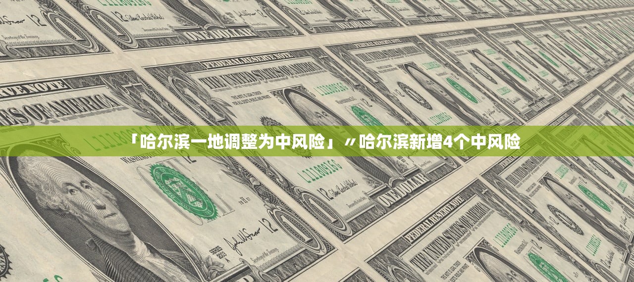 「哈尔滨一地调整为中风险」〃哈尔滨新增4个中风险
