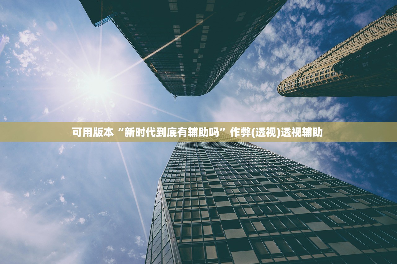 可用版本“新时代到底有辅助吗	”作弊(透视)透视辅助 