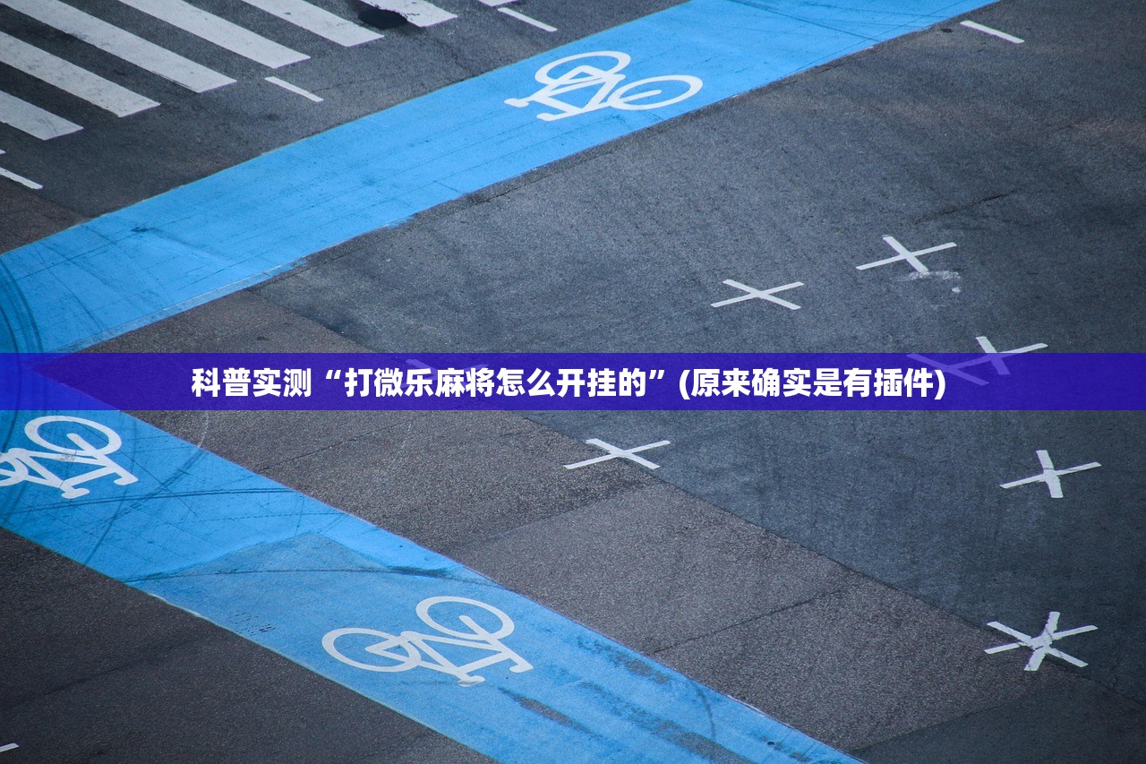 科普实测“打微乐麻将怎么开挂的”(原来确实是有插件) 
