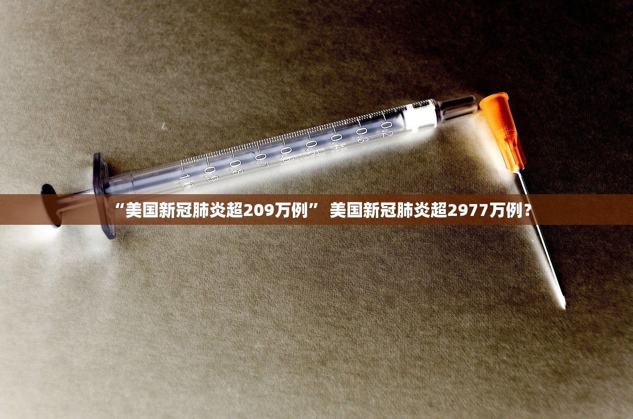 “美国新冠肺炎超209万例” 美国新冠肺炎超2977万例？