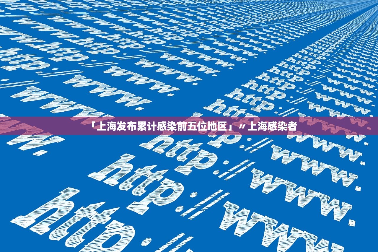 「上海发布累计感染前五位地区」〃上海感染者